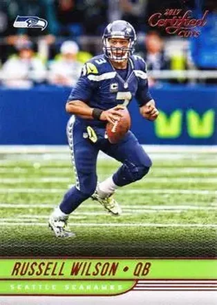 2017 Donruss Certified Cuts #22 - Russell Wilson - Seattle Seahawks