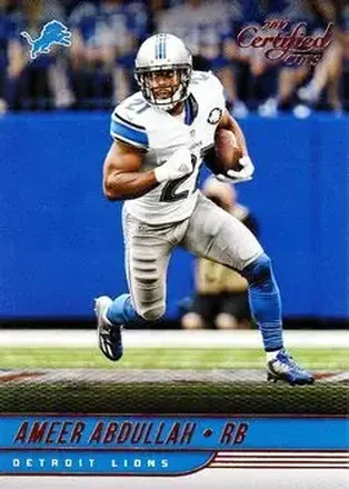 2017 Donruss Certified Cuts #30 - Ameer Abdullah - Detroit Lions
