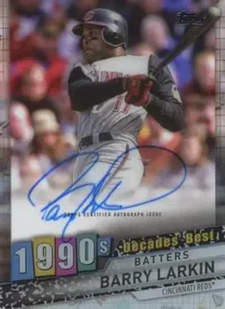 2020 Topps Clearly Authentic - Decades' Best Autographs #DBA-BL - Barry Larkin - Cincinnati Reds