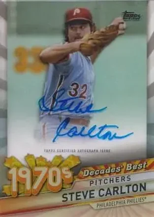 2020 Topps Clearly Authentic - Decades' Best Autographs #DBA-SC - Steve Carlton - Philadelphia Phillies
