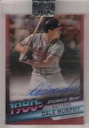 2020 Topps Clearly Authentic - Decades' Best Autographs Red #DBA-DMU - Dale Murphy - Atlanta Braves