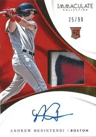 2017 Panini Immaculate Collection #102 - Andrew Benintendi - Boston Red Sox