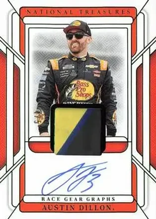 2025 Panini National Treasures - Race Gear Graphs Green #RGG-ADN - Austin Dillon - Richard Childress Racing