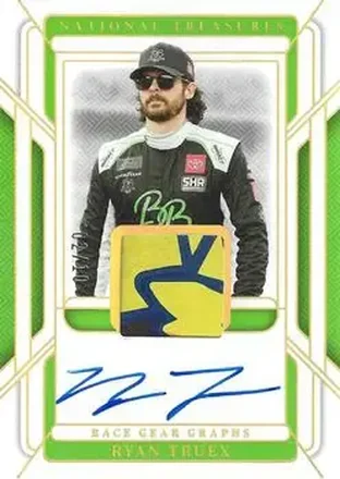 2025 Panini National Treasures - Race Gear Graphs Holo Gold #RGG-RTX - Ryan Truex - Sam Hunt Racing