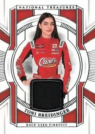 2025 Panini National Treasures - Race Used Firesuit #RUF-TBR - Toni Breidinger - Tricon Garage