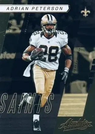 2017 Panini Absolute #21 - Adrian Peterson - New Orleans Saints