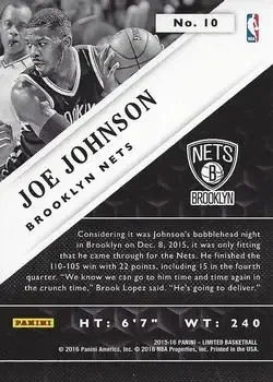 Back of Joe Johnson