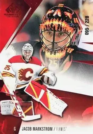 2023-24 SP Game Used - Red #58 - Jacob Markstrom - Calgary Flames