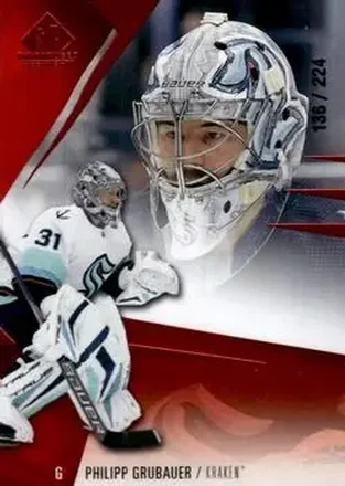 2023-24 SP Game Used - Red #63 - Philipp Grubauer - Seattle Kraken