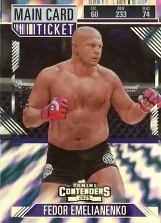 2025 Panini Contenders PFL - Main Card Ticket #60 - Fedor Emelianenko