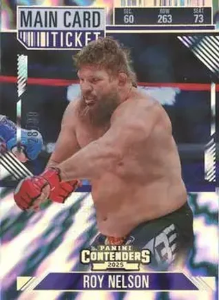 2025 Panini Contenders PFL - Main Card Ticket #83 - Roy Nelson