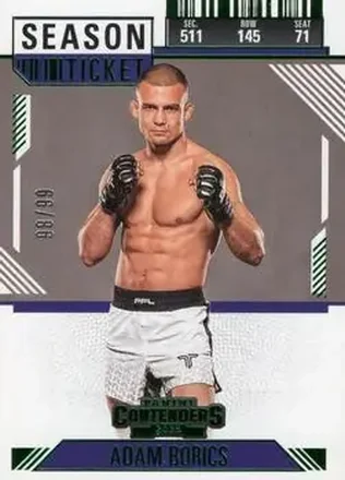 2025 Panini Contenders PFL - Season Ticket Green #18 - Adam Borics