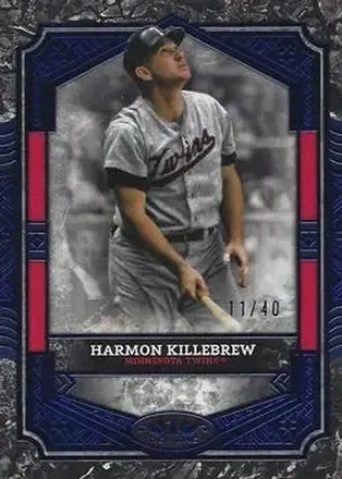 2025 Topps Tier One - Blue Foil #3 - Harmon Killebrew - Minnesota Twins