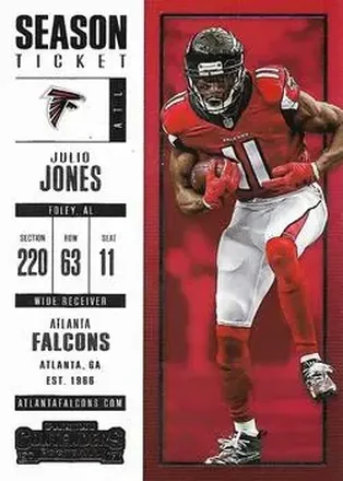 2017 Panini Contenders #1 - Julio Jones - Atlanta Falcons