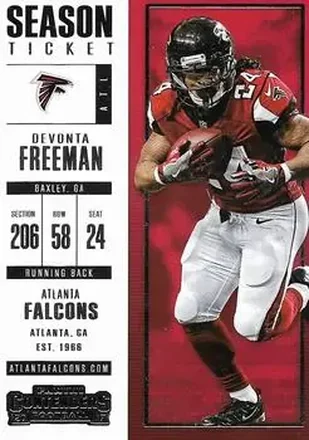 2017 Panini Contenders #3 - Devonta Freeman - Atlanta Falcons
