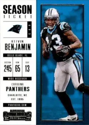 2017 Panini Contenders #5 - Kelvin Benjamin - Carolina Panthers