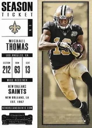2017 Panini Contenders #9 - Michael Thomas - New Orleans Saints