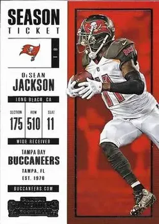 2017 Panini Contenders #11 - DeSean Jackson - Tampa Bay Buccaneers