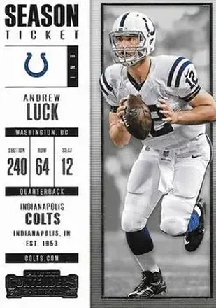 2017 Panini Contenders #16 - Andrew Luck - Indianapolis Colts