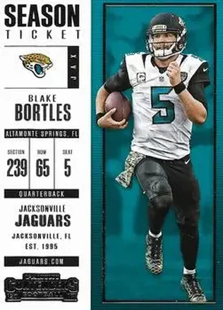 2017 Panini Contenders #19 - Blake Bortles - Jacksonville Jaguars