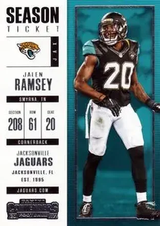 2017 Panini Contenders #20 - Jalen Ramsey - Jacksonville Jaguars