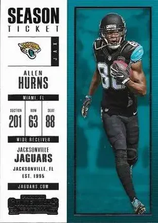 2017 Panini Contenders #21 - Allen Hurns - Jacksonville Jaguars