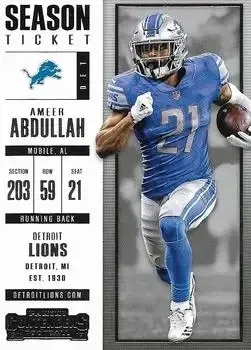 2017 Panini Contenders feature card
