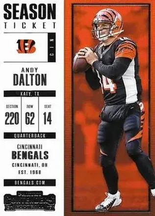 2017 Panini Contenders #40 - Andy Dalton - Cincinnati Bengals
