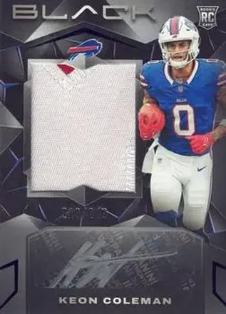 2024 Panini Black #210 - Keon Coleman - Buffalo Bills