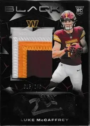 2024 Panini Black #228 - Luke McCaffrey - Washington Commanders
