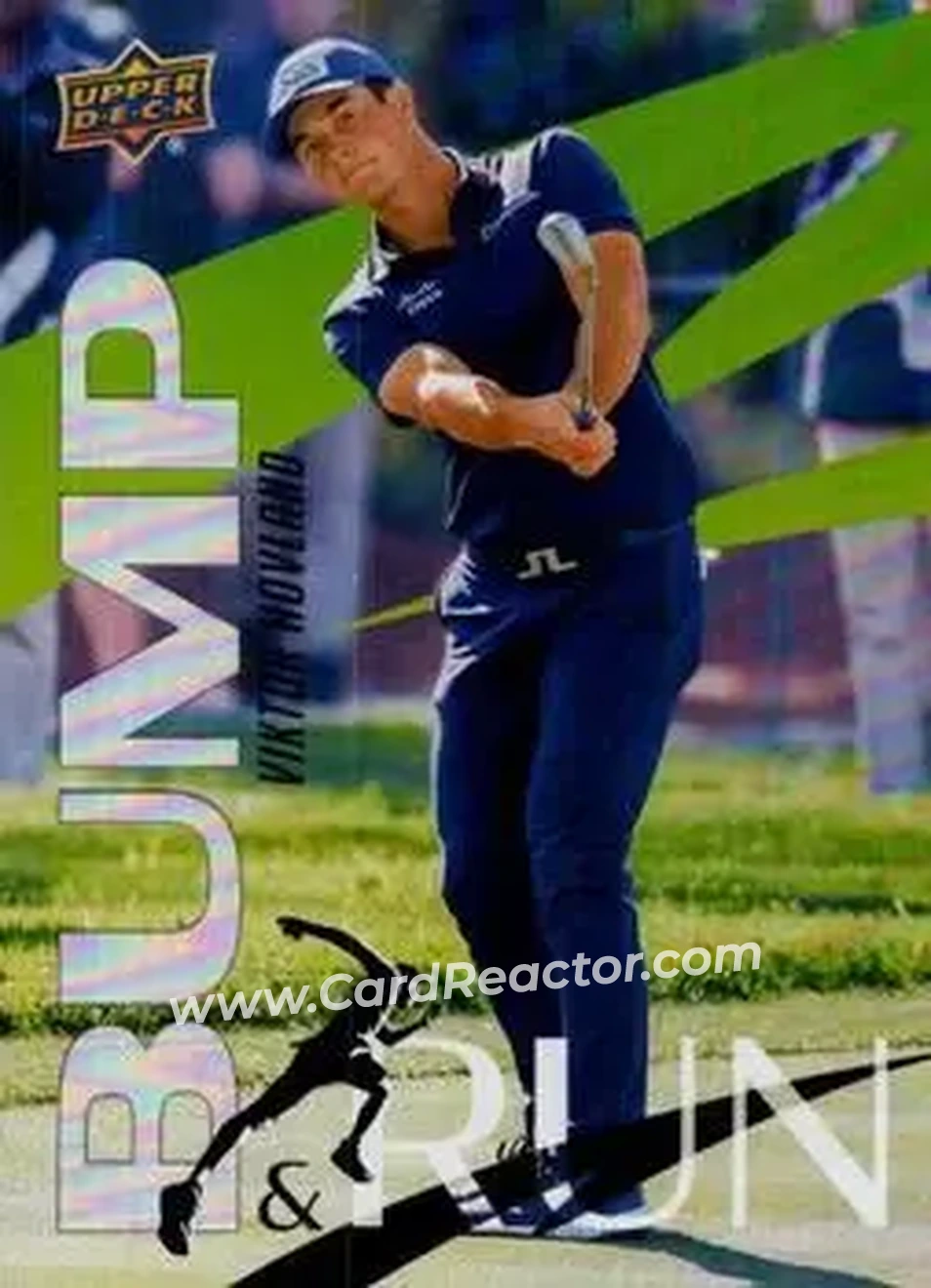 2026 Upper Deck - Bump and Run #BR-12 - Viktor Hovland - Front 2026 Upper Deck - Bump and Run #BR-12 - Viktor Hovland - Front