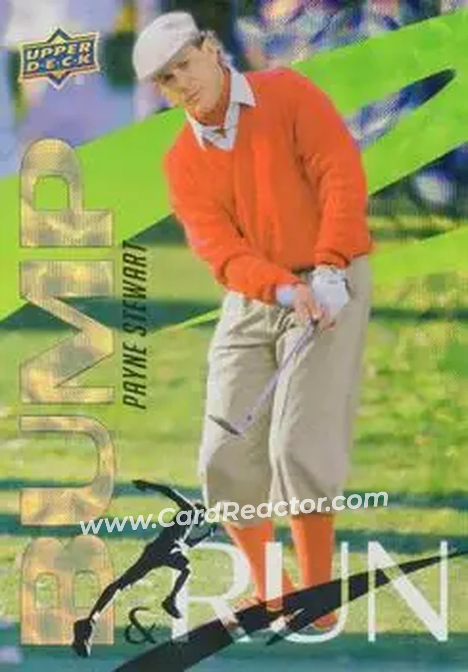 2026 Upper Deck - Bump and Run Gold #BR-9 - Payne Stewart - Front 2026 Upper Deck - Bump and Run Gold #BR-9 - Payne Stewart - Front