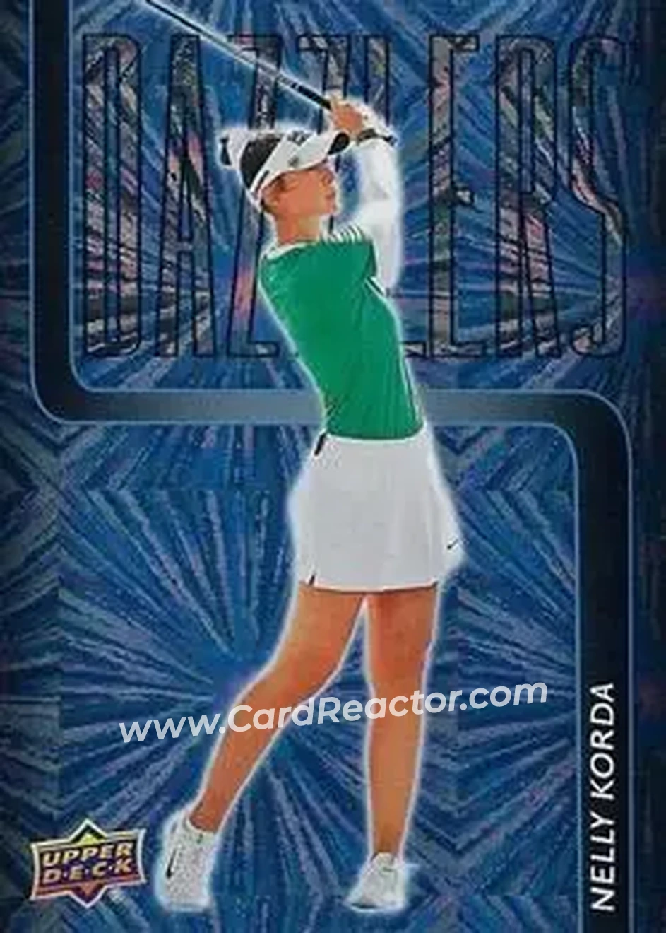 2026 Upper Deck - Dazzlers Blue #DZ-3 - Nelly Korda - Front