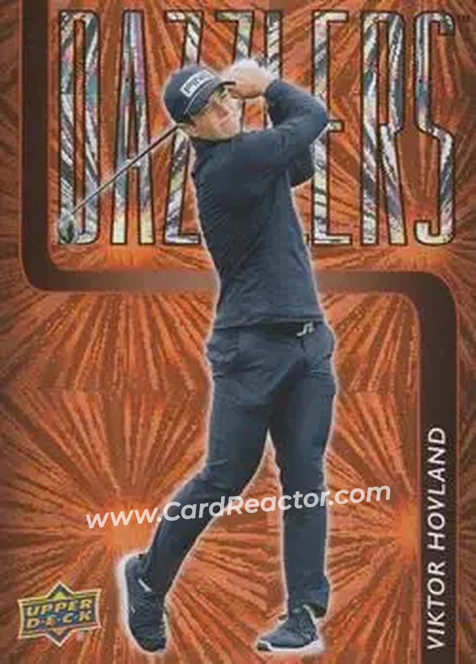 2026 Upper Deck - Dazzlers Orange #DZ-15 - Viktor Hovland - Front 2026 Upper Deck - Dazzlers Orange #DZ-15 - Viktor Hovland - Front