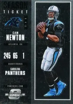 2017 Panini Contenders Optic #4 - Cam Newton - Carolina Panthers