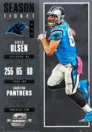 2017 Panini Contenders Optic #6 - Greg Olsen - Carolina Panthers