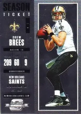 2017 Panini Contenders Optic #7 - Drew Brees - New Orleans Saints