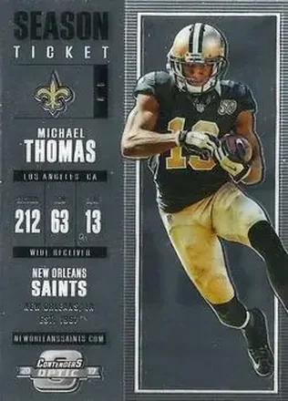 2017 Panini Contenders Optic #9 - Michael Thomas - New Orleans Saints