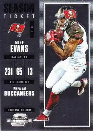2017 Panini Contenders Optic #12 - Mike Evans - Tampa Bay Buccaneers