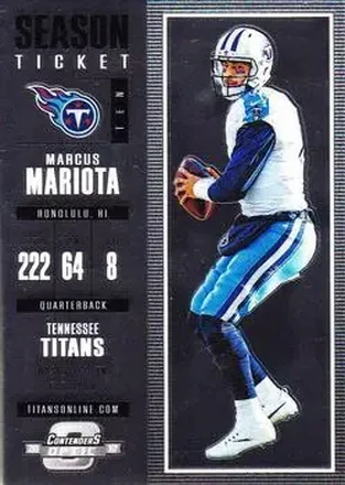 2017 Panini Contenders Optic #21 - Marcus Mariota - Tennessee Titans