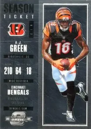 2017 Panini Contenders Optic #38 - A.J. Green - Cincinnati Bengals