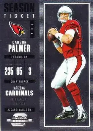 2017 Panini Contenders Optic #44 - Carson Palmer - Arizona Cardinals