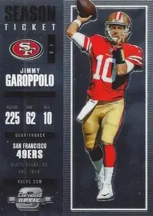 2017 Panini Contenders Optic #50 - Jimmy Garoppolo - San Francisco 49ers
