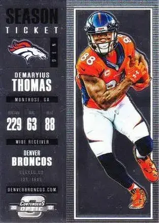 2017 Panini Contenders Optic #58 - Demaryius Thomas - Denver Broncos