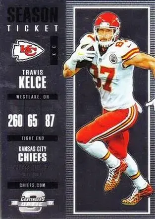 2017 Panini Contenders Optic #61 - Travis Kelce - Kansas City Chiefs