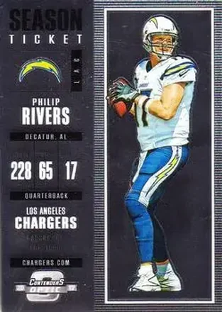 2017 Panini Contenders Optic #62 - Philip Rivers - Los Angeles Chargers