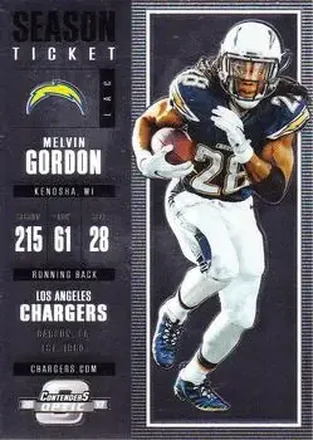 2017 Panini Contenders Optic #63 - Melvin Gordon III - Los Angeles Chargers