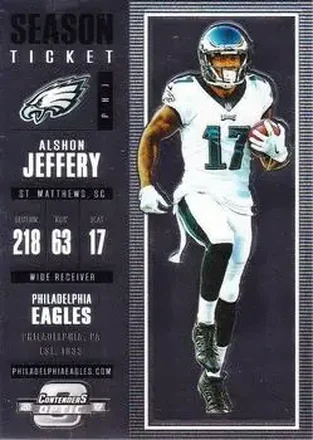 2017 Panini Contenders Optic #77 - Alshon Jeffery - Philadelphia Eagles