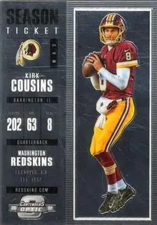 2017 Panini Contenders Optic #78 - Kirk Cousins - Washington Redskins