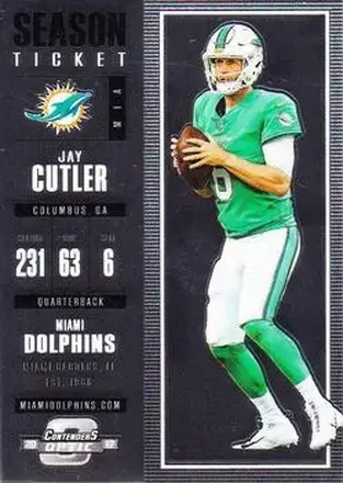 2017 Panini Contenders Optic #83 - Jay Cutler - Miami Dolphins